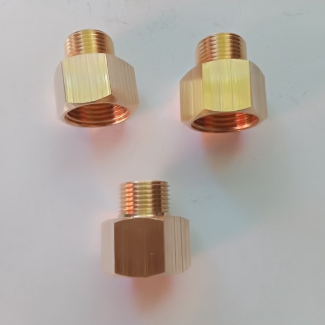 Lơ nối ren ngoài 13 ren trong 17mm,ren đồng