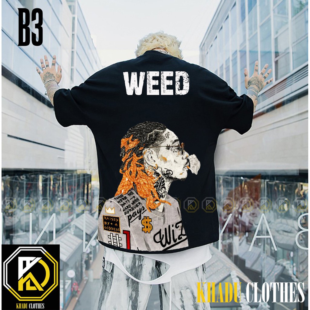 HOT SALE- (Ảnh + Clip Thật) Áo Thun Tay Lỡ Unisex Phong Cách Bụi BAD BOY WEED Cao Cấp | Áo Tay Lỡ Nam Nữ Đẹp UN03 | BigBuy360 - bigbuy360.vn