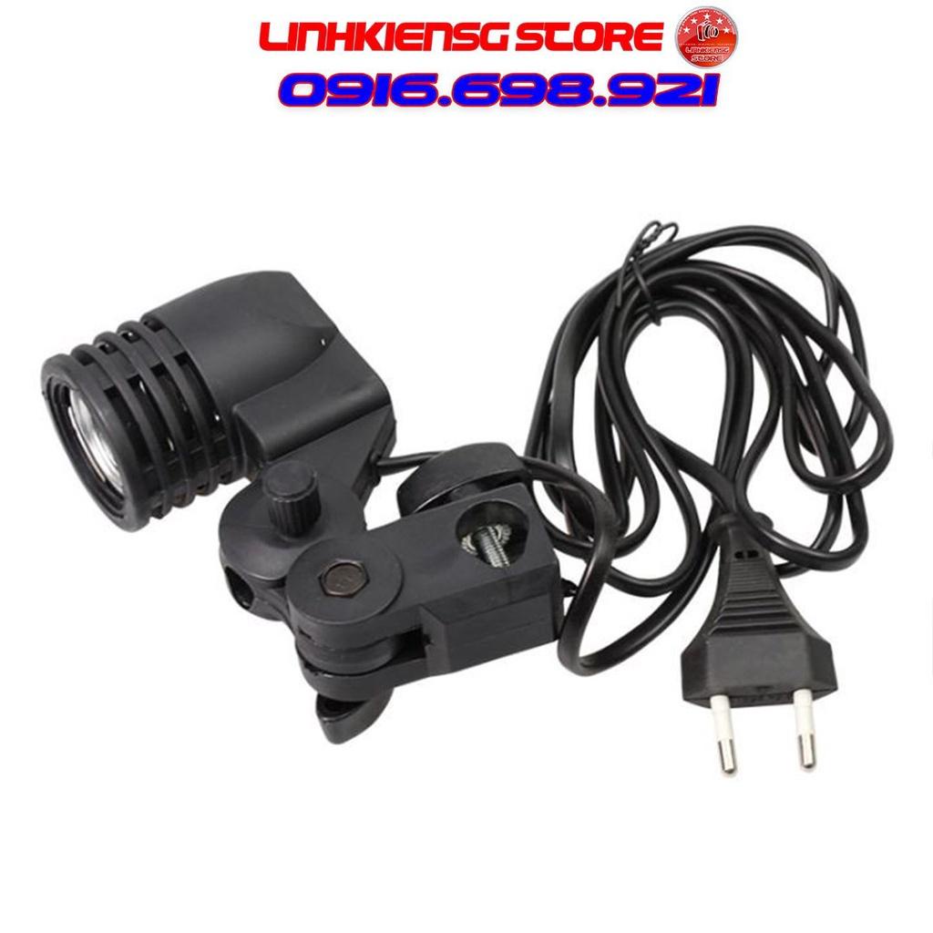 Combo 2 Bộ Đèn Studio Chuôi E27LR Công Suất 50w Búp Nhựa Chân Cao 2m Chụp Sản Phẩm, Quay Đồ Ăn