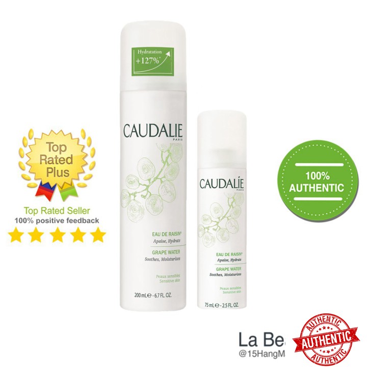 [Mã giảm giá mỹ phẩm chính hãng] Caudalie Grape Water - Xịt Khoáng Cấp Nước, Dưỡng Ẩm [75ml/200ml]