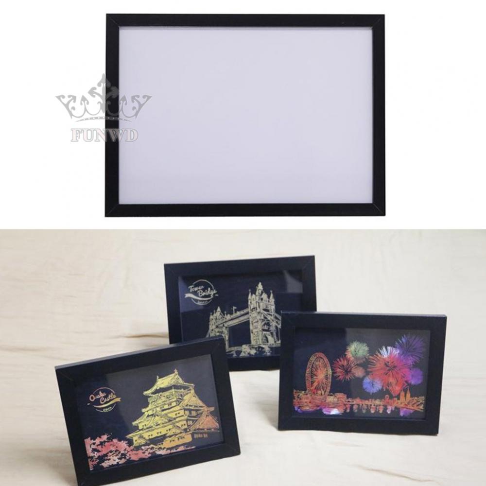 Khung Tranh Cạo Màu Đen Trang Trí Tường