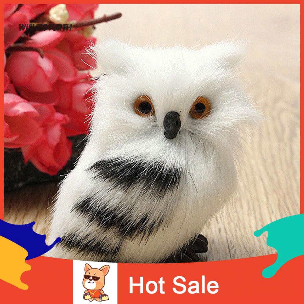 Mô hình con cú mèo dễ thương dùng để trang trí nội thất
