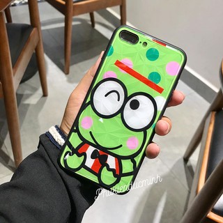 Ốp iphone hình ếch vân đá 3d