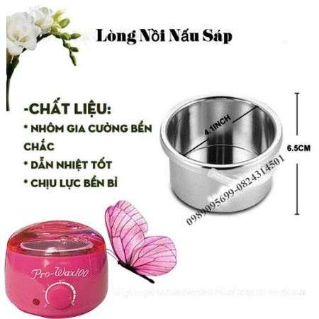 Nồi nấu sáp wax lông Pro Wax 100 triệt lông Làm Đẹp tại nhà Cao Cấp