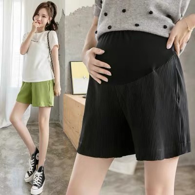 Quần bầu đùi thun tăm lạnh cực mát , quần sooc cho mẹ bầu ngày hè