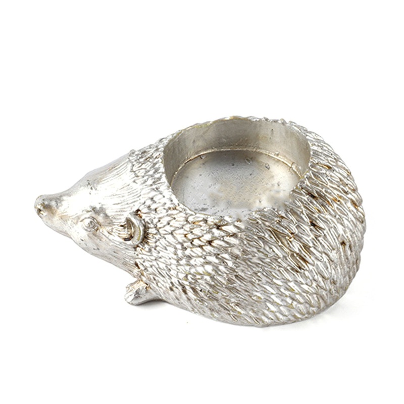 Giá Đỡ Nến Hình Chú Nhím Bằng Nhựa Resin Độc Đáo Trang Trí Nhà Cửa