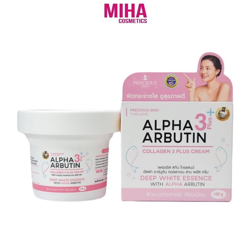 Kem Body Dưỡng Trắng Da Alpha Arbutin 3 Plus Collagen Cream 100ml Thái Lan