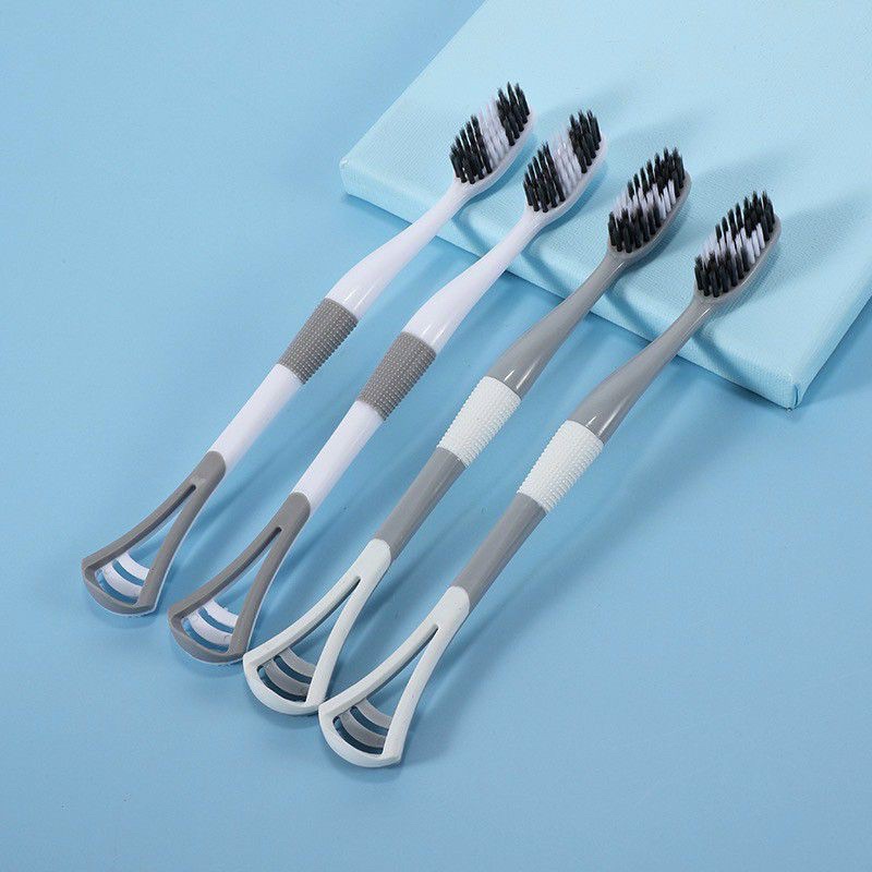 Bàn chải đánh răng tưa lưỡi 2 in 1 tiện lợi