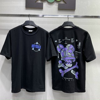 Áo thun BAD HABITS màu tím mecha x , tee local brand bad rabbit habits full tag freesize , ao phông tay lỡ SATO SHOP