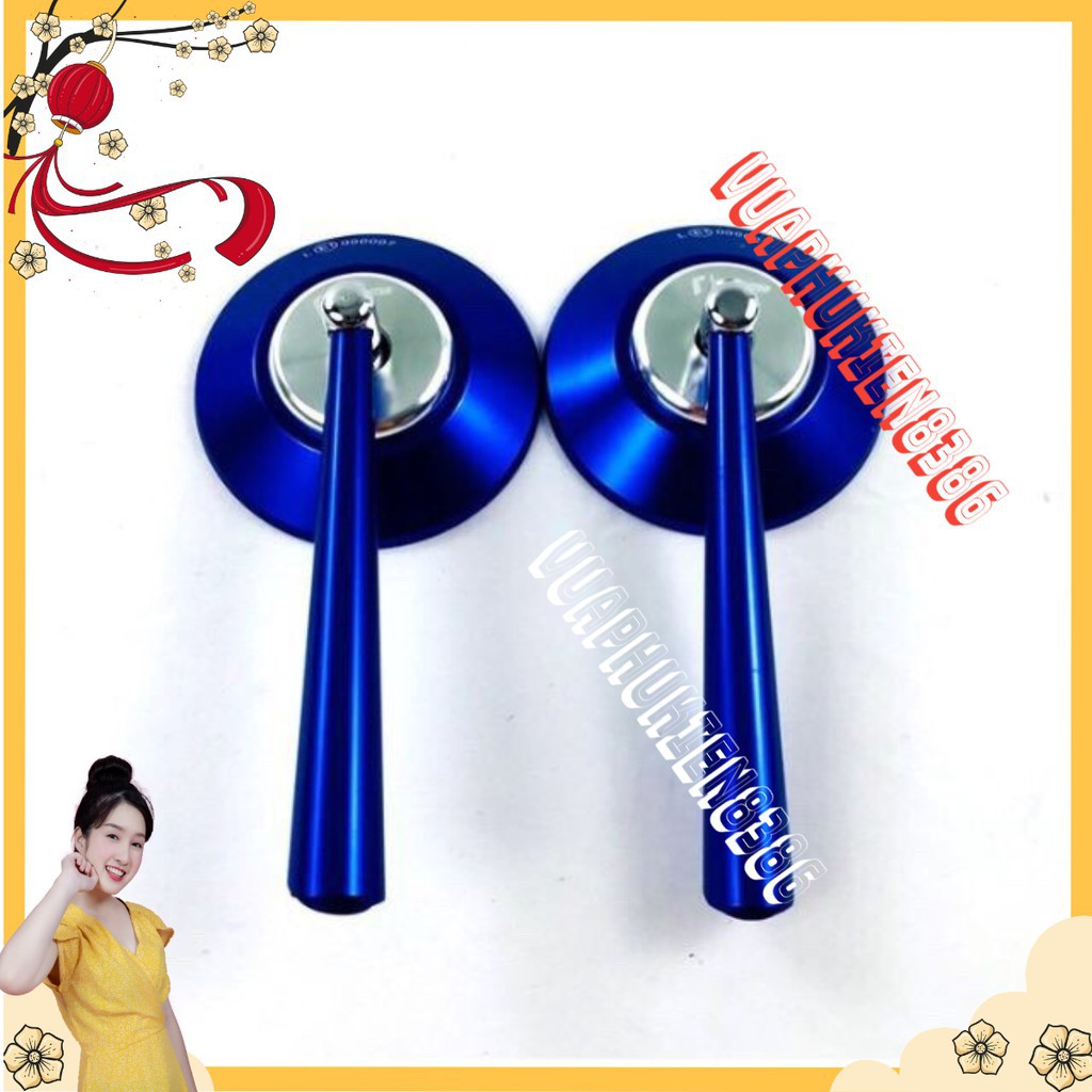 Gương Tròn Rizoma Cao Cấp Nhôm CNC Gắn Xe Máy