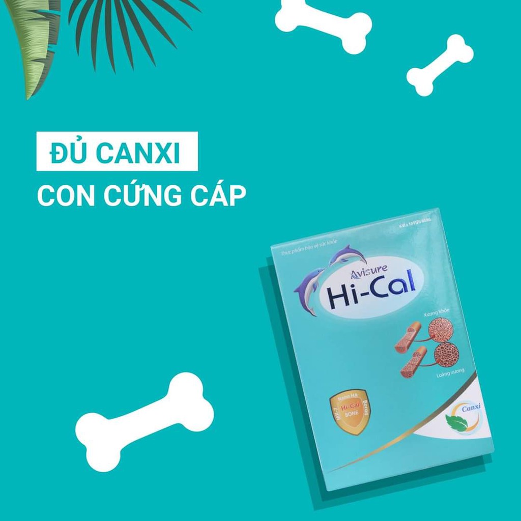 Hi-Cal Avisure Canxi Nano - Bổ sung canxi tự nhiên cho mẹ bầu [Chính hãng - Hộp 60 viên]