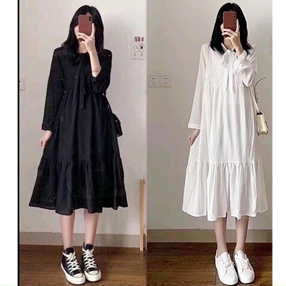 Đầm maxi tay dài dáng babydoll cực xinh LALI NDH14