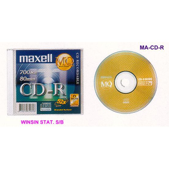Đĩa CD-R Maxell 700MB - Hàng chính hãng (1 hộp 10 cái - 10 vỏ đựng)