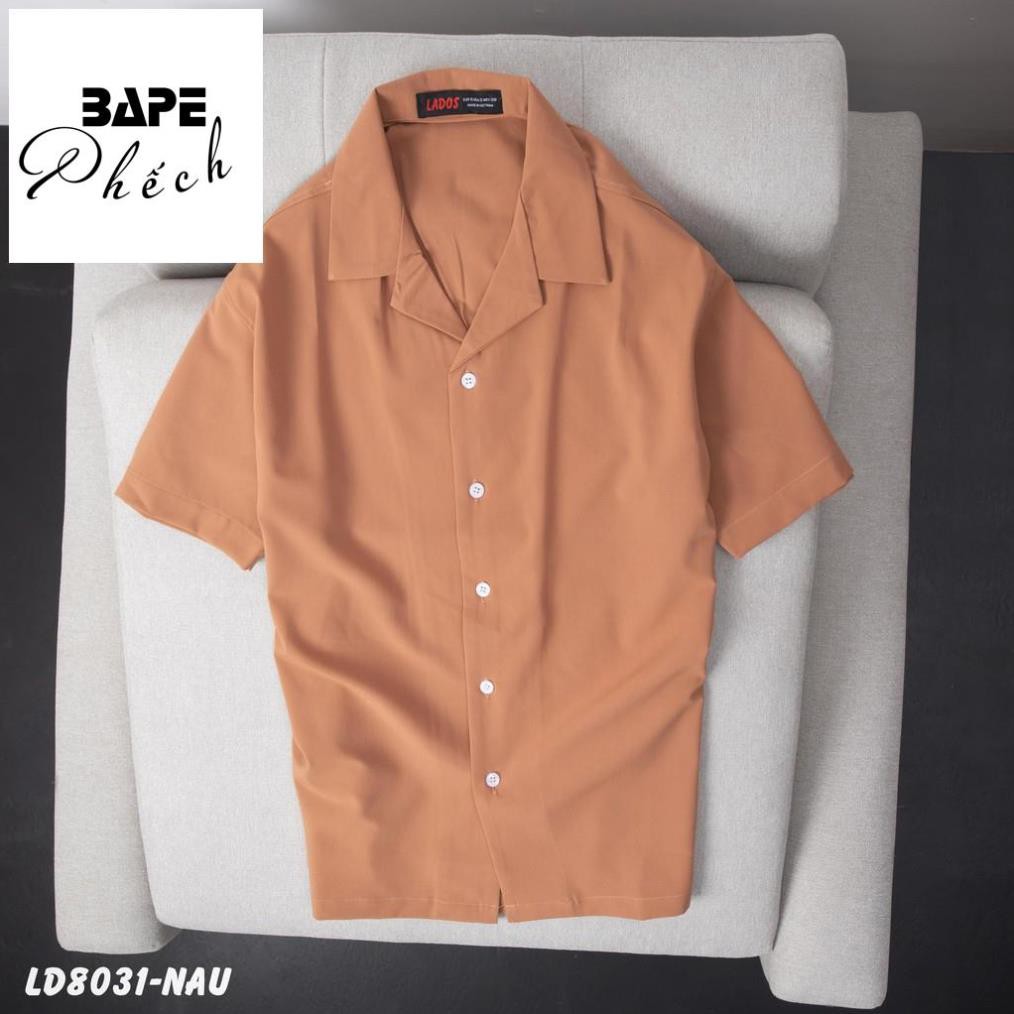 Áo sơ mi nam tay ngắn Bape Phếch-8031