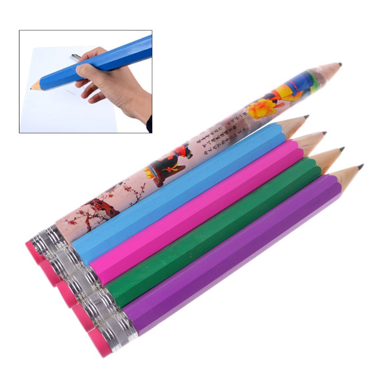 Bút chì gỗ khổng lồ cho trẻ em 35cm