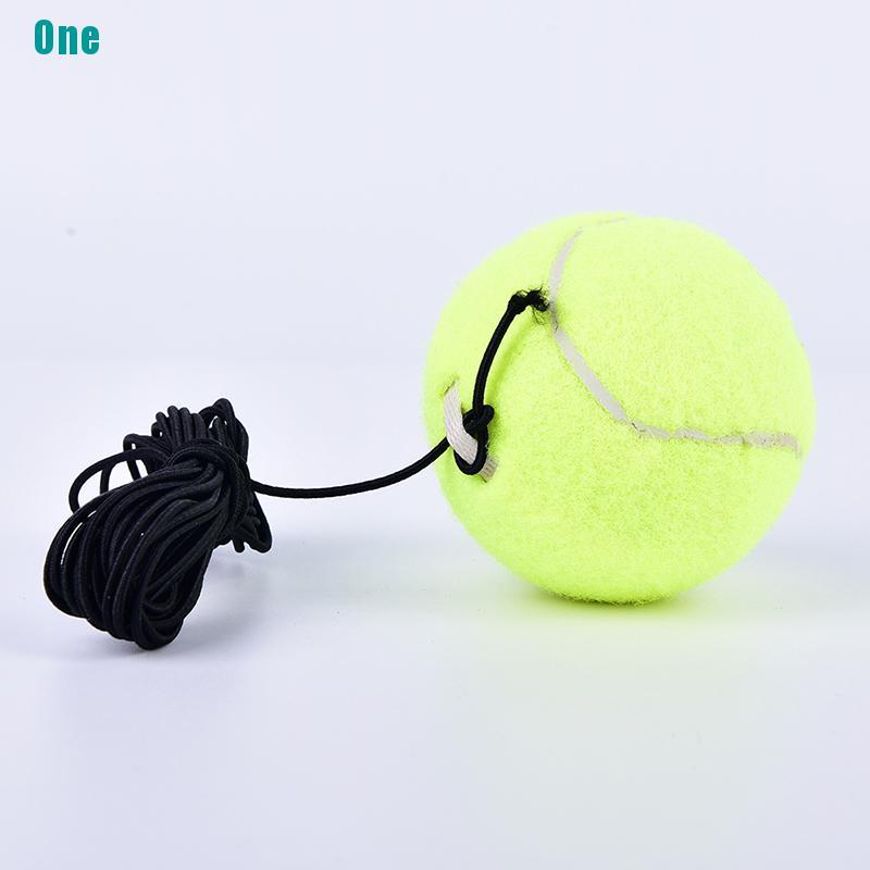 Quả bóng cao su đàn hồi có dây dùng luyện tập tennis