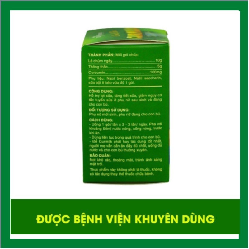 💥Cốm Lợi Sữa  Curmilk 10 gói 💥- mẹ hết lo tắc sữa, ít sữa, mất sữa (hạn 2023)