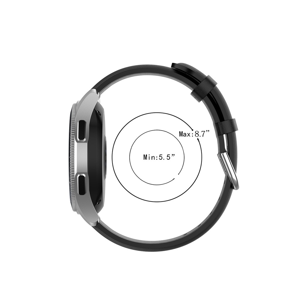 Dây da cao cấp mặt trơn 20mm, 22mm cho đồng hồ thời trang - thể thao Galaxy Watch / Huawei / Amazfit / Garmin PKHRSMS004