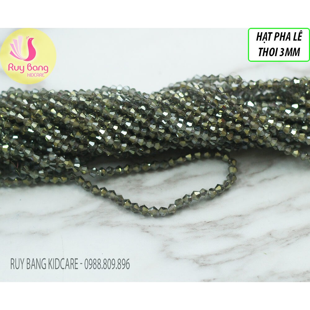 Hạt pha lê thoi 3mm