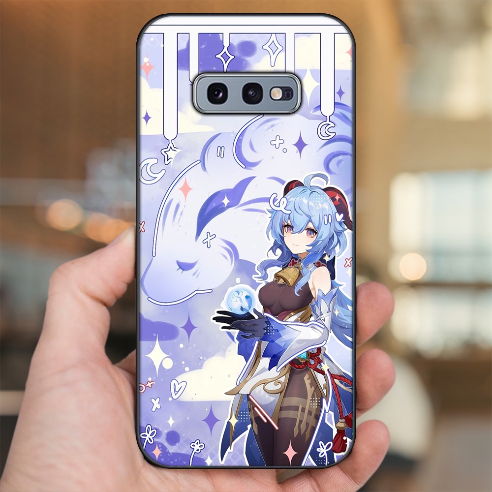 Ốp lưng Samsung S10e viền đen in hình Ganyu Genshin Impact