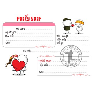 Combo 5 cuốn hóa đơn ship : 75k /5 c