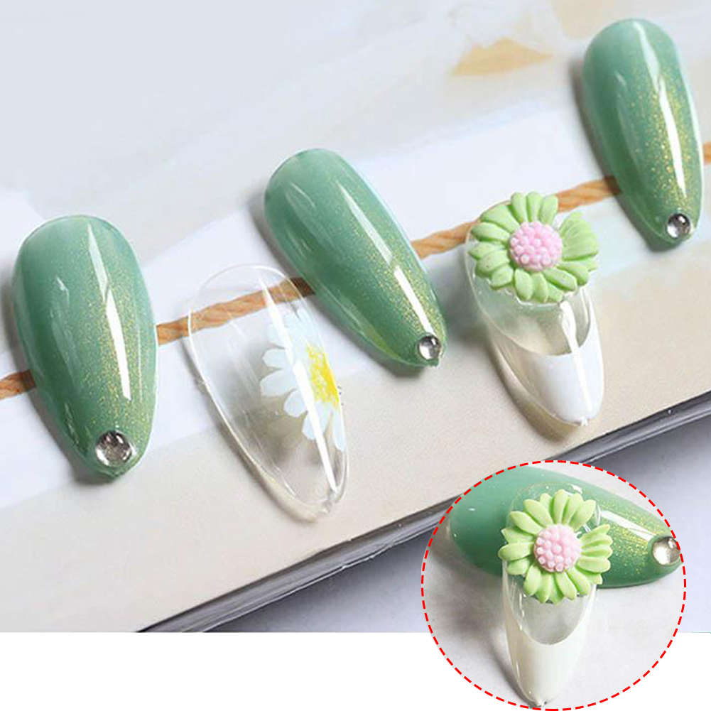 [Hàng mới về] Set 5 phụ kiện trang trí móng nghệ thuật hình hoa cúc 3d