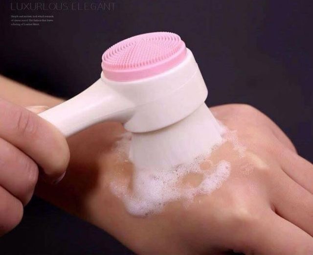 Cọ rửa mặt 2 đầu massage silicon | BigBuy360 - bigbuy360.vn