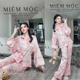Pịjama Đồ Mặc Nhà Tay Dài Lụa Mango [ảnh thật]