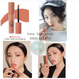 SON 3CE SOFT LIP LACQUER màu PEACH TEA
