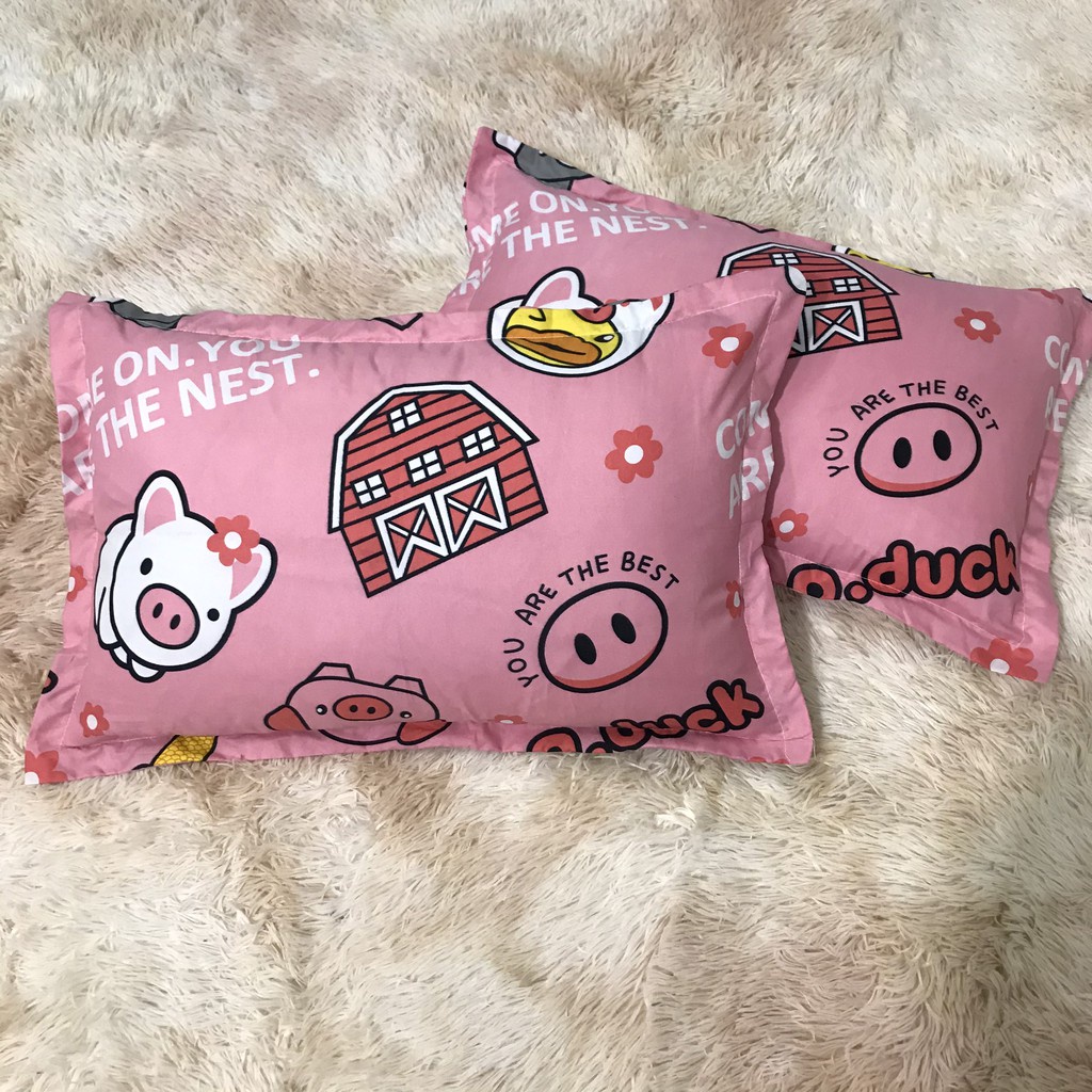 Vỏ gối nằm, áo gối nằm Cotton không chống thấm đẹp  KD BEDDING kích thước 45x65 nhiều mẫu | BigBuy360 - bigbuy360.vn