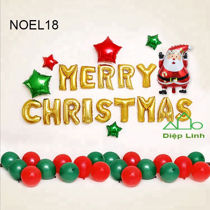 Set Phụ Kiện Trang Trí Chủ Đề Noel Giáng Sinh Christmas