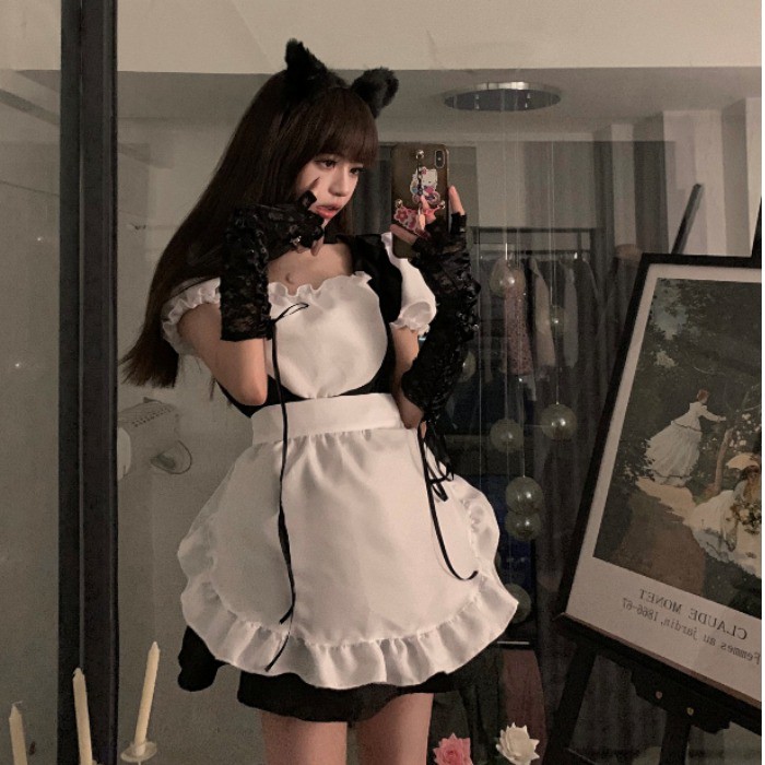 Váy Cosplay hầu gái nhật bản Lolita quyến rũ Puwn Shop
