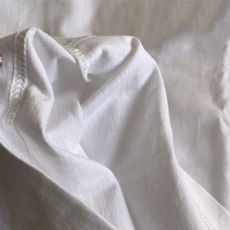 Áo Thun 100% cotton 2022 Tay Ngắn In Hình Quả Dâu/Gấu Phong Cách Hàn Quốc Cho Nữ