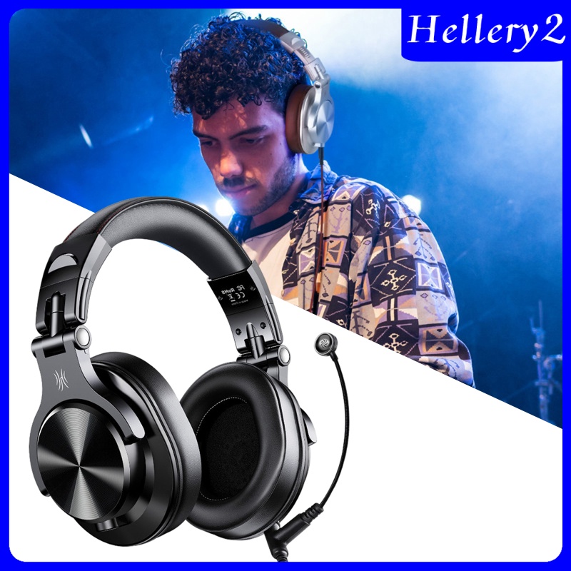 [HELLERY2] A71 Over-Ear Wired Headphones Studio Monitor Headsets with Mic