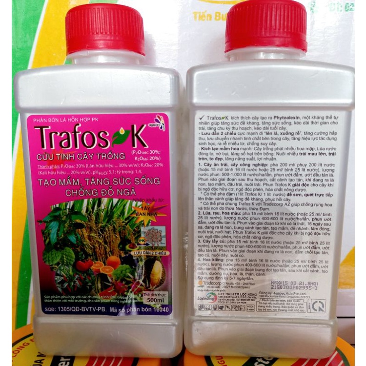 TRAFOSK - Cứu Tinh Cây Trồng , chai 500ml. Nhập khẩu từ TÂY BAN NHA