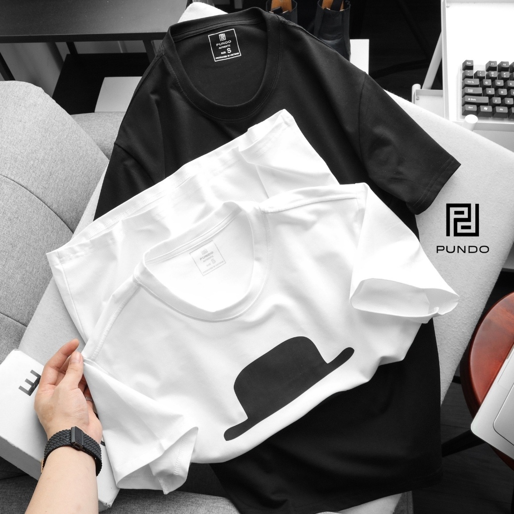 Áo thun nam cổ tròn phông cộc tay in họa tiết manly chất cotton cao cấp PUNDO ATPD19