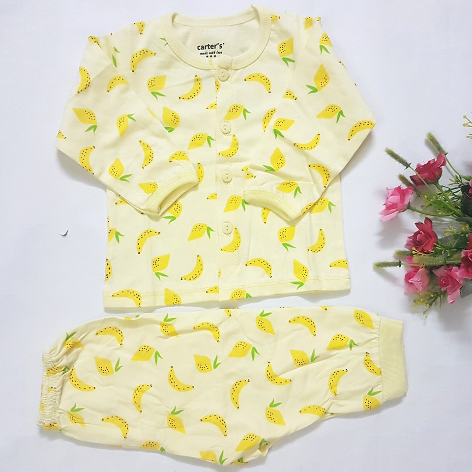 [Hàng Loại 1] Bộ Quần Áo Dài Tay Cotton Sơ Sinh Carter Mềm Mại Dễ Thương Cho Bé