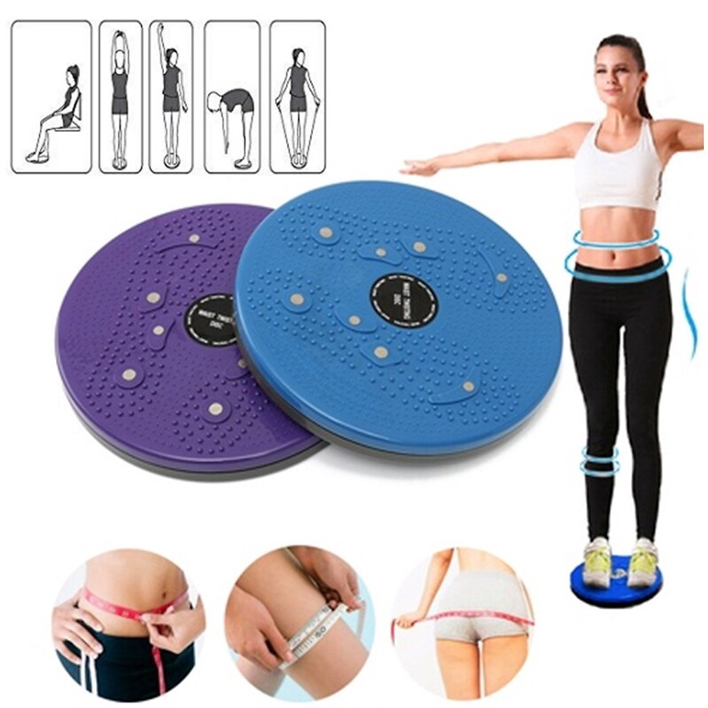 Đĩa Xoay Eo Tập Cơ Bụng Tập Thể Dục 360 Độ Có Hạt Massage Bàn Chân miDoctor