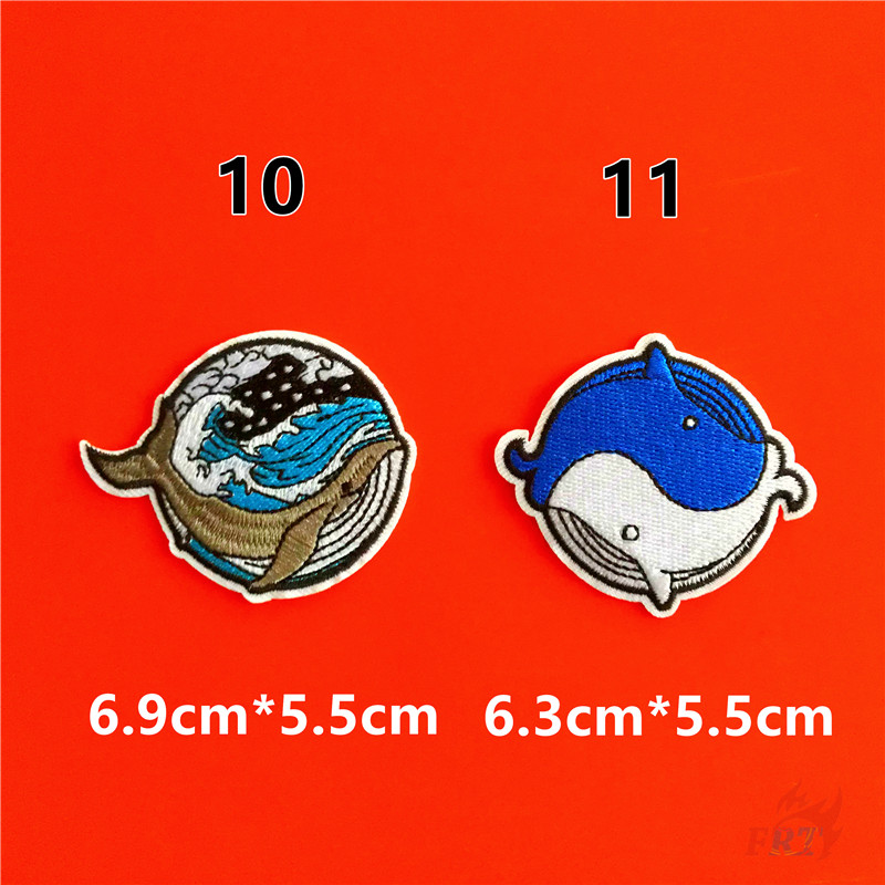 Miếng vá ủi quần áo họa tiết cá voi / phi hành gia độc đáo chất lượng cao