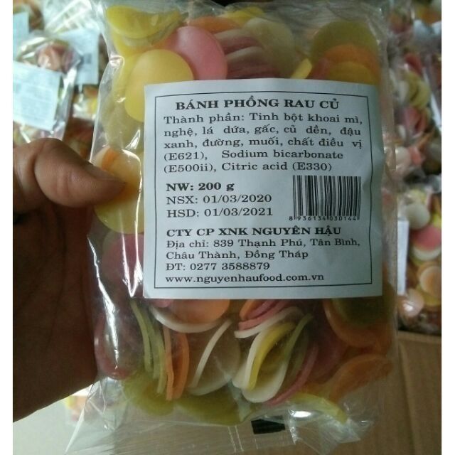 Phồng tôm rau củ 200gram