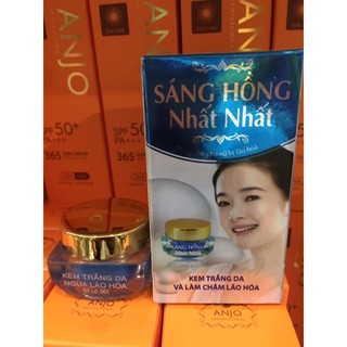 Kem sáng hồng nhất nhất trắng da lão hoá 12g