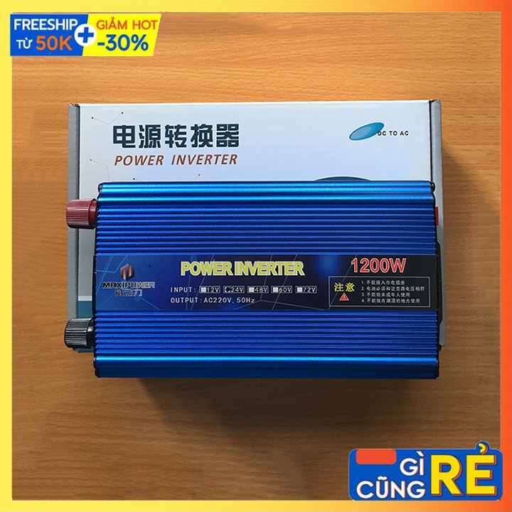 [Mã ELHADEV giảm 4% đơn 300K] Máy Kích Điện Inverter 1200W