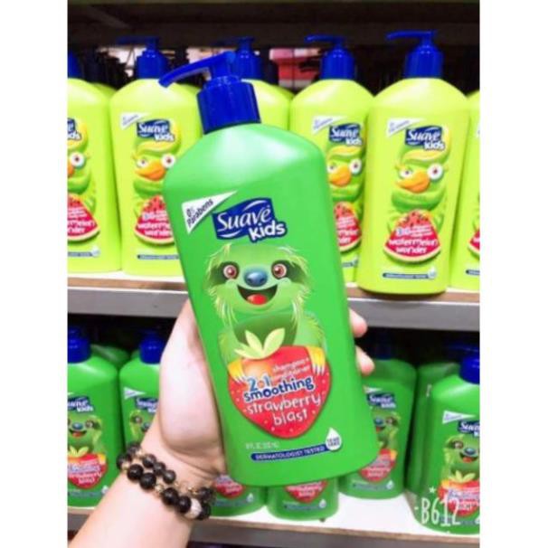 SỮA TẮM GỘI XẢ SUAVE KIDS CHO BÉ 532ML MỸ