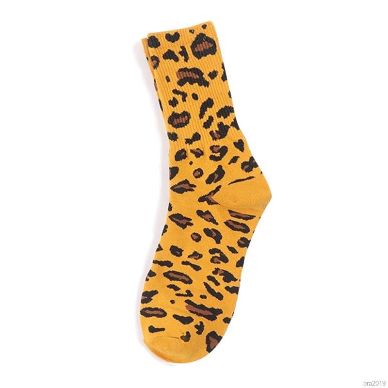 Women Casual Leopard Moisture Wicking Deodorant Elastic Athletic Socks | BigBuy360 - bigbuy360.vn