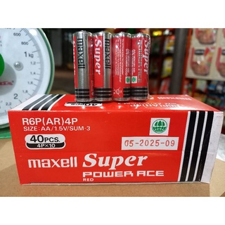 1 lốc pin maxell red aa/ 1.5v/ sum-3.