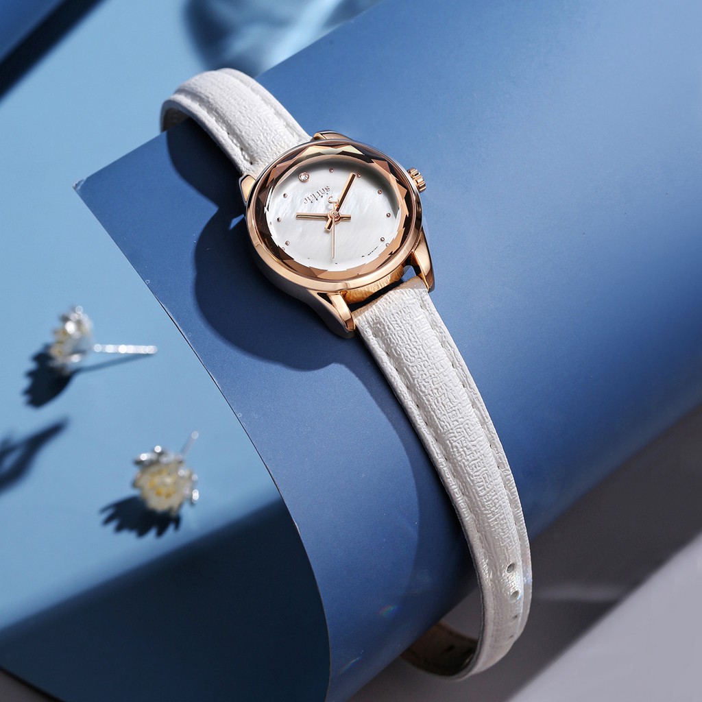 Đồng hồ nữ JULIUS JA723 dây da | Julius Official
