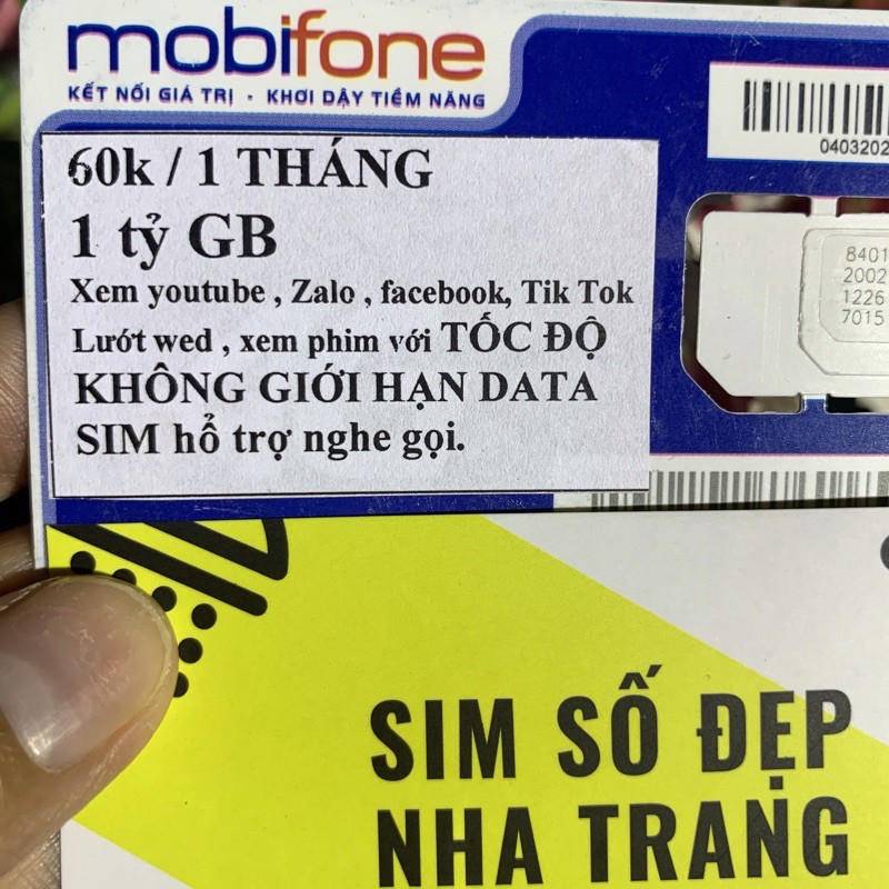 SIM 4G - KHÔNG GIỚI HẠN DUNG LƯỢNG VÀO MẠNG