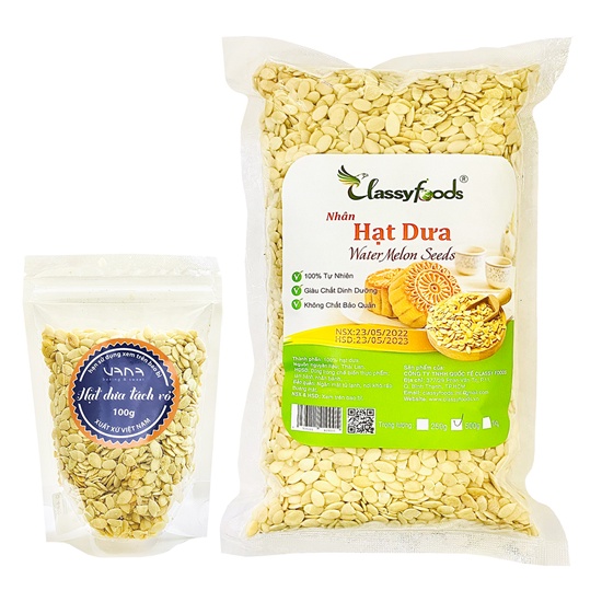Hat dưa tách vỏ nguyên liệu làm bánh trung thu