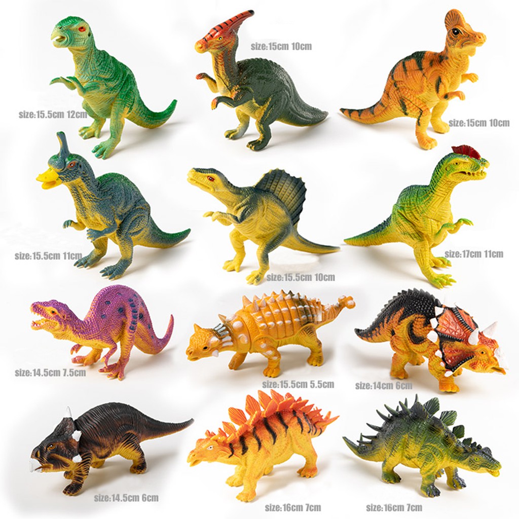 Bộ đồ chơi mô hình thế giới khủng long New4all Dinosaurs Discovery 12 con nhựa PVC an toàn cho bé trên 3 tuổi