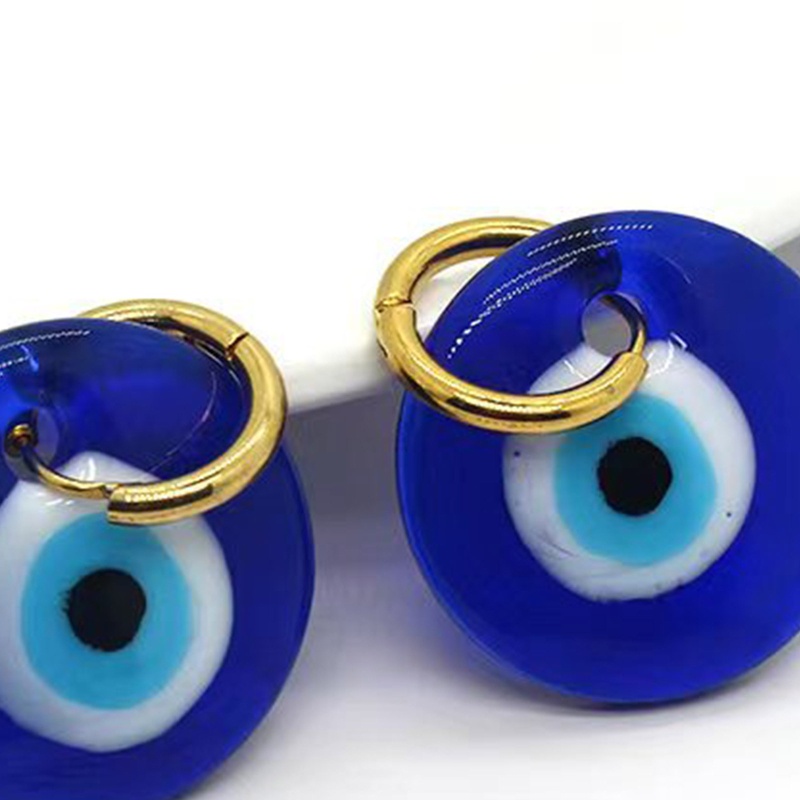 1 Cặp Bông Tai Bùa Hộ Mệnh Mắt Quỷ Xanh Thổ Nhĩ Kỳ Cho Nữ